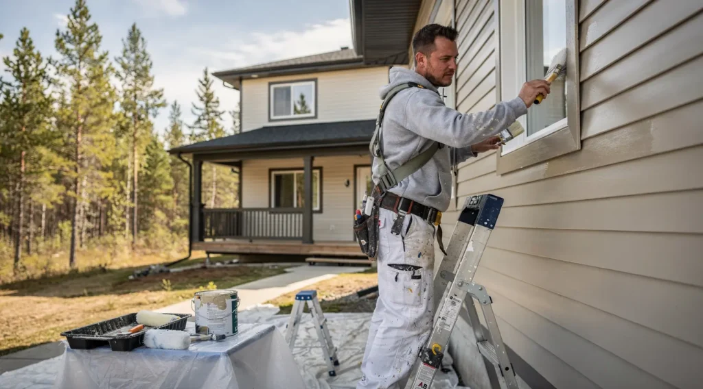 Professional Fort McMurray painting services cover both interior and exterior spaces, addressing the full scope