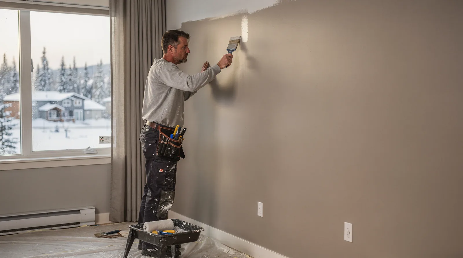 Interior painting Fort McMurray demands a combination of surface preparation, modern design integration, and precision